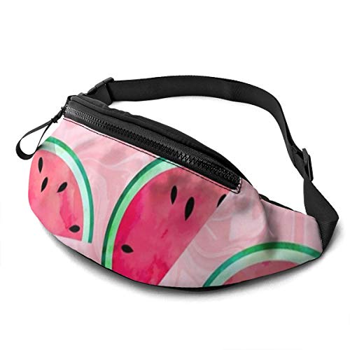 Sport Hüfttasche Rosa Wassermelonenscheibe Unisex Handytasche Tasche Multifunktionale,Stylisch Hüfttasche Für Herren Joggen Radfahren 14X35Cm von 874