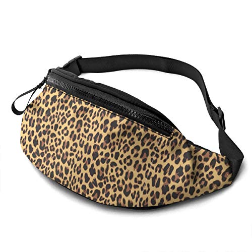 Umhängetaschen Leoparden-Nahtloses Musterdesign Unisex Bauchtasche Mode,Verstellbarer Brusttasche Für Herren Hundetraining Camping 14X35Cm von 874