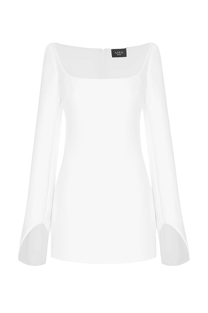 White Mini Dress von A.M.G