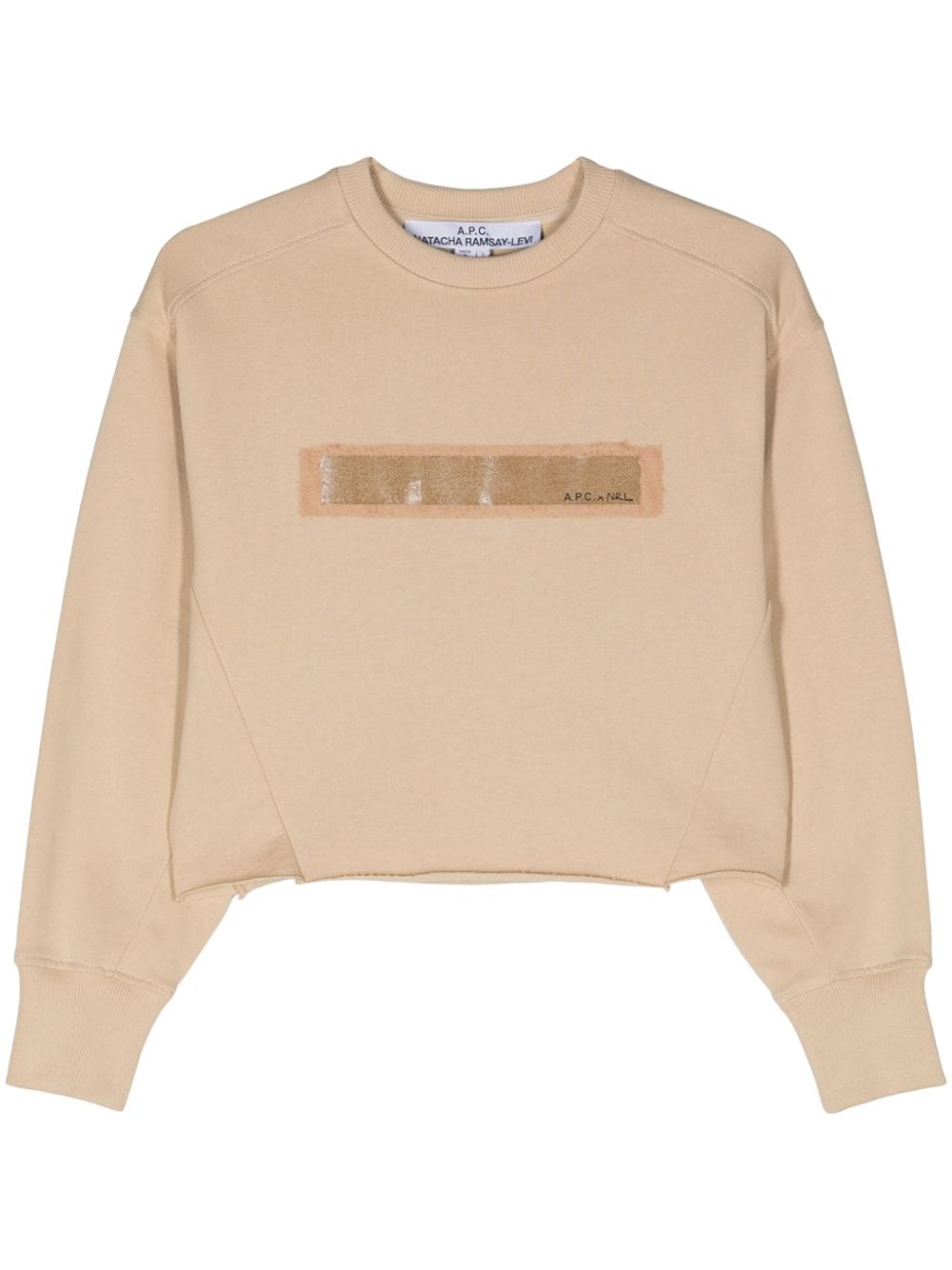 A.P.C. Don Juan Cropped-Sweatshirt - Nude von A.P.C.