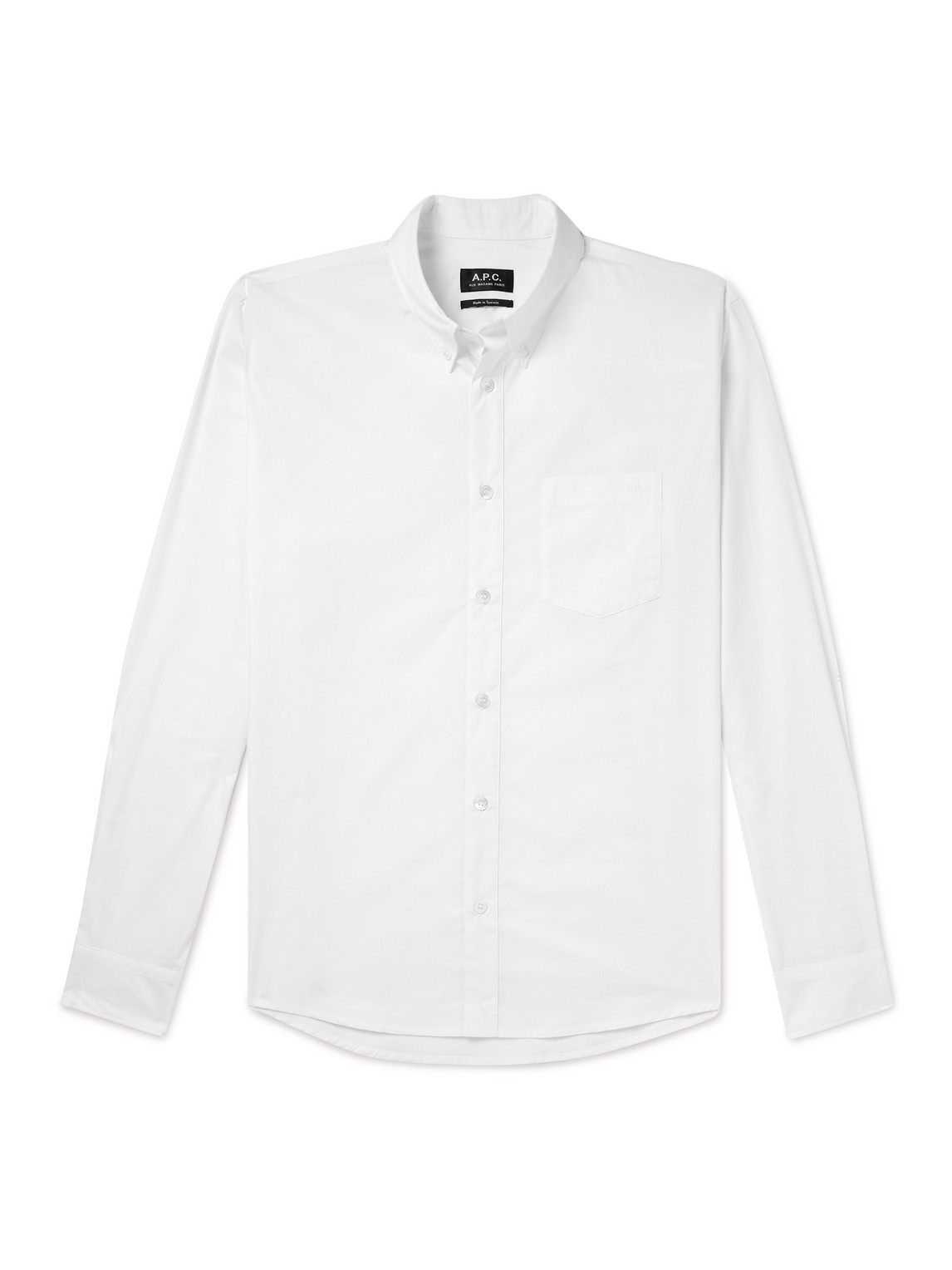 A.P.C. - Edouard Button-Down Collar Cotton Shirt - Men - White - M von A.P.C.