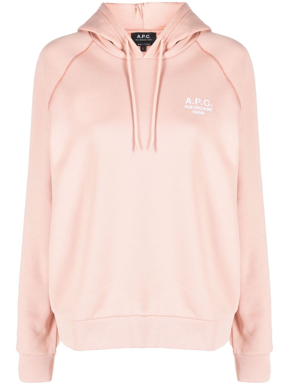 A.P.C. Hoodie mit Logo-Stickerei - Rosa von A.P.C.