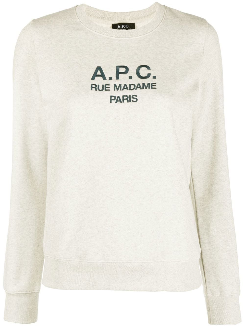 A.P.C. Sweatshirt mit Logo-Print - Nude von A.P.C.