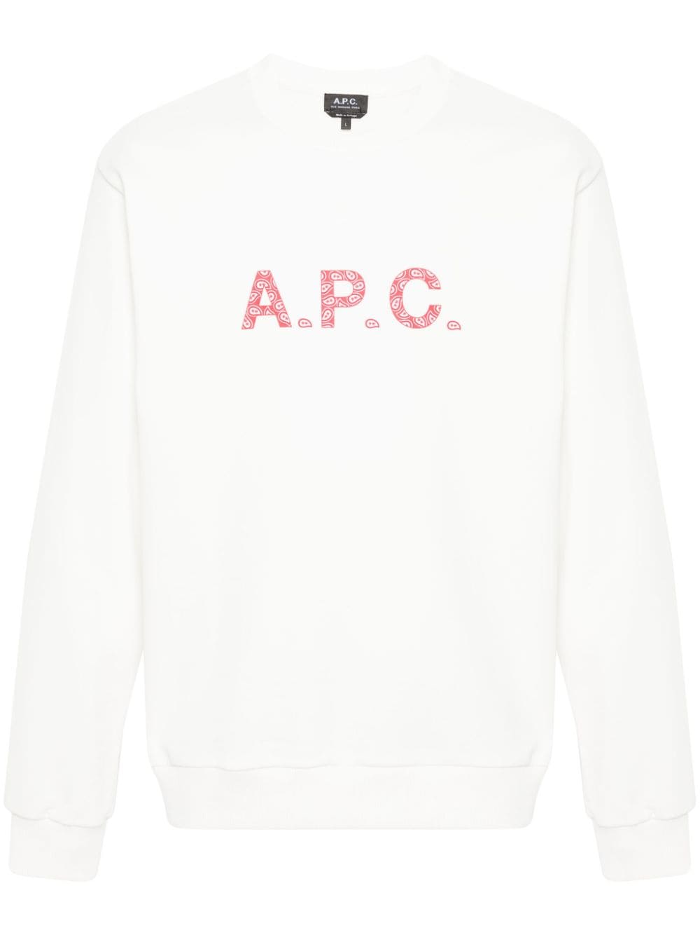 A.P.C. Sweatshirt mit Logo-Print - Weiß von A.P.C.