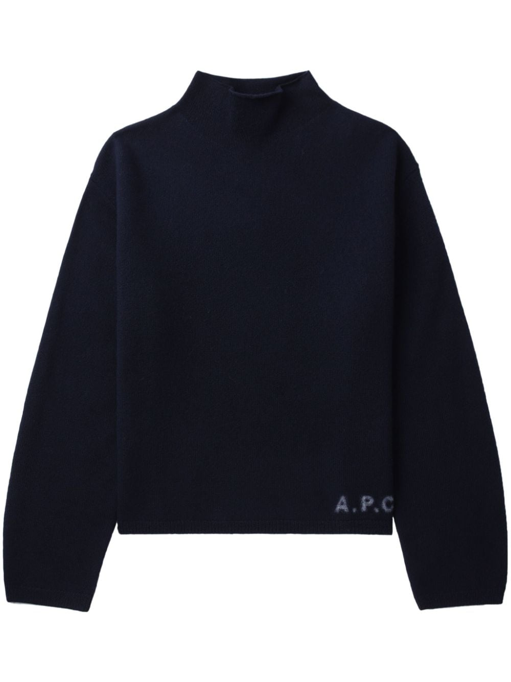 A.P.C. Pullover mit Logo-Print - Blau von A.P.C.