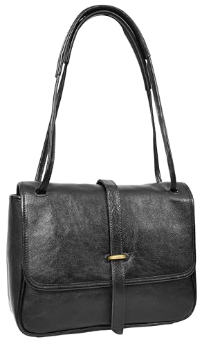 A1 FASHION GOODS Damen Leder Handtasche 2 in 1 Schulter Crossbody Tasche Klassischer Organizer mit mehreren Taschen Hilda, Schwarz , Medium A1 FASHION GOODS Damen Leder Handtasche 2 in 1 Schulter Crossbody Tasche Klassischer Organizer mit mehreren Taschen Hilda, Schwarz , Medium von A1 FASHION GOODS