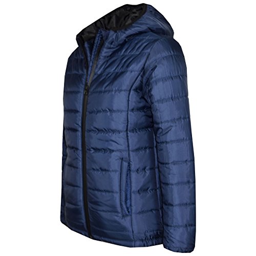 A2Z 4 Kids Jungen Jacke Kinder Gepolstert Puffer Mantel Gesteppt Reißverschluss Wärm - Boys Jacket 425 Navy 11-12 von A2Z 4 Kids