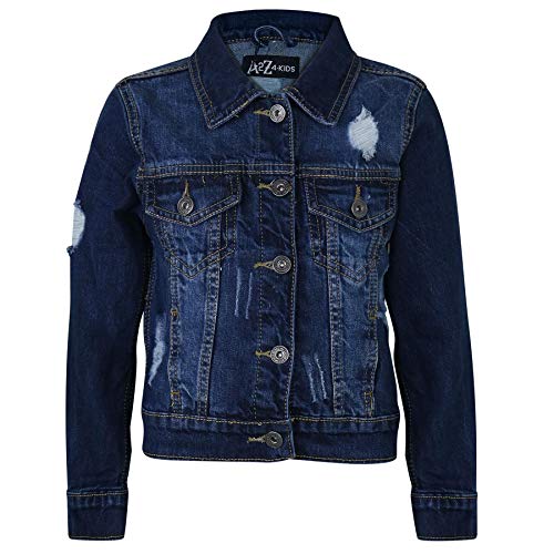 A2Z 4 Kids Kinder Jungen Denim Dunkel Blau Jacken Designer - Boys Denim Jacket JK14 Dark.Blue_11-1 von A2Z 4 Kids