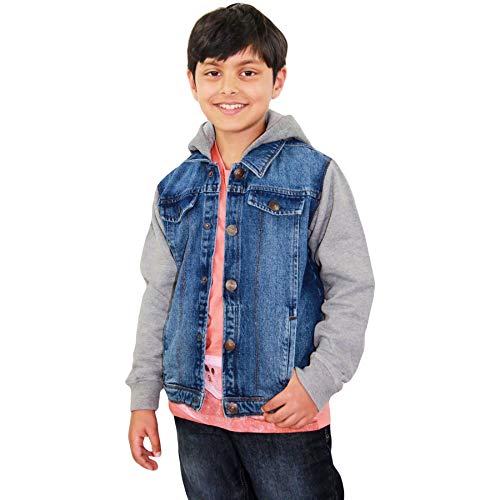 A2Z 4 Kids Kinder Jungen Denim Jacken Dunkel Blau - Boys Denim Jacket JK15 Dark Blue._11-12 von A2Z 4 Kids