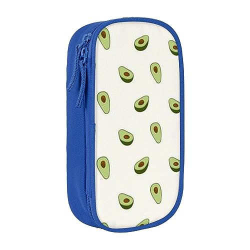 AABSTBFM Avocado Federmäppchen, großes Fassungsvermögen, mit Reißverschluss, ideales Geschenk für Schule, Büro und Reisen, Schwarz, blau, Einheitsgröße, Schulranzen von AABSTBFM