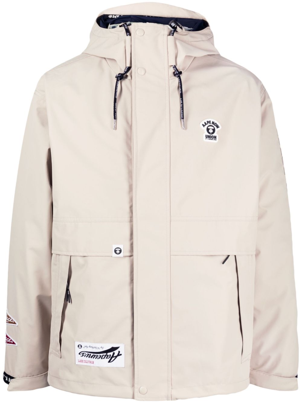 AAPE BY *A BATHING APE® Kapuzenjacke im Layering-Look - Braun von AAPE BY *A BATHING APE®