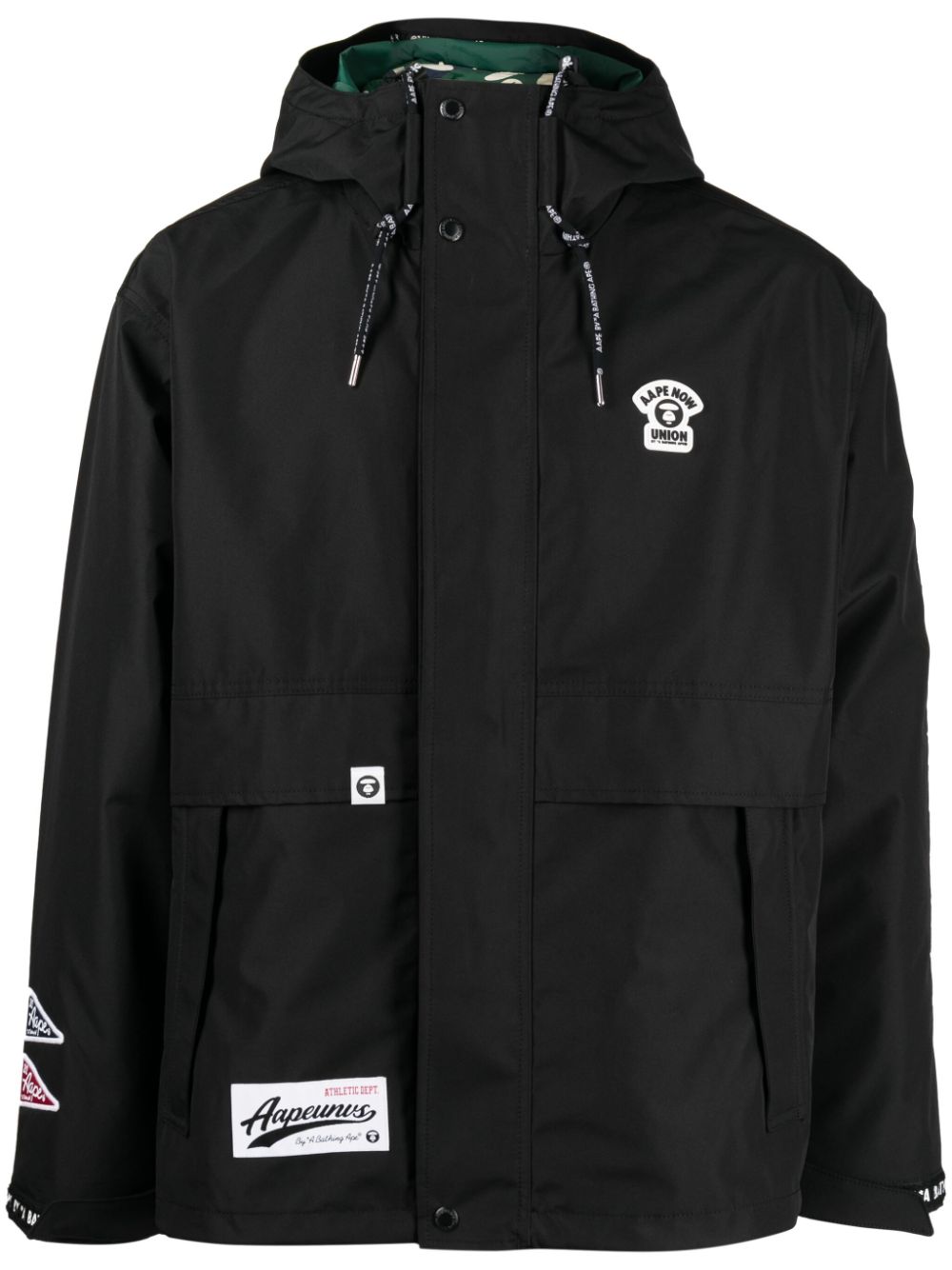 AAPE BY *A BATHING APE® Kapuzenjacke im Layering-Look - Schwarz von AAPE BY *A BATHING APE®