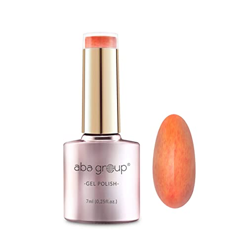 Aba Group Hybridlacke Orange 7ml, Hybrid Nagellack UV LED Nagellack, Hybrid Maniküre Soak Off Nail Polish, Farblack für Farbintensive Fingernägel Ergiebig und Langlebig Nail Polish (Pumpkin Spice 380) von ABA GROUP