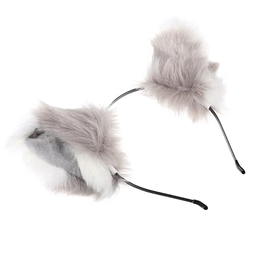 ABOOFAN 3 Stk Katze Fuchsohren Stirnband Wolf-cosplay-kostüm Diademe Für Mädchen Fuchs Cosplay Stirnband Plüsch Fuchsohren Stirnband Damen Frau Simulation Plüsch Weiß Kleidung Erwachsener von ABOOFAN