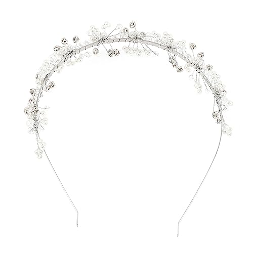 ABOOFAN Haarschmuck Für Kinder Blumenmädchen Hochzeit Stirnband Haarschmuck Frühling Und Sommer Kristallperlen Weiß Zubehör Kleine Reiseflaschen Für Toilettenartikel von ABOOFAN