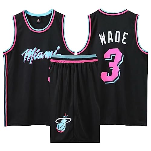 2 Teiliges Kinder/Erwachsener Basketball Set,Kinder/Erwachsener ärmelloses Atmungsaktives Basketball Shorts und T-Shirt 3# Kinder/Erwachsener Basketball Jersey & Basketball Shorts Schwarz 3XL von ABRTJCL