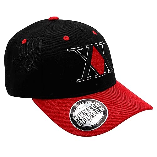 ABYstyle - Hunter X Hunter Cap schwarz & rot Emblem, schwarz und rot, Einheitsgröße von ABYSTYLE