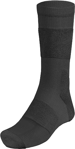 ACE Schakal Socken - 1 Paar taktische Strümpfe mit Merino-Wolle & Antiblasen-Polster - Wandern & Trekking - Schwarz - 44.5-46 von ACE