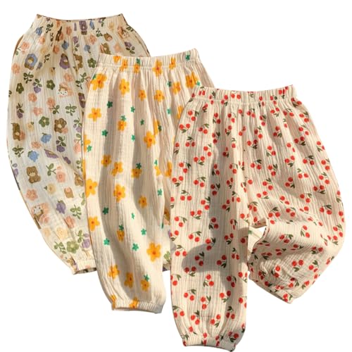 ACMEDE 3er Pack Baby Mädchen Sommer Leinenhose Gr. 74/80/86/92/98 Kinder Mädchen Lange Hosen dünn Pumphose Bloomers doppellagigem Baumwollgarn Gr. 104/116/122/128 Haremshose Jogginghose Lässige Hose ACMEDE 3er Pack Baby Mädchen Sommer Leinenhose Gr. 74/80/86/92/98 Kinder Mädchen Lange Hosen dünn Pumphose Bloomers doppellagigem Baumwollgarn Gr. 104/116/122/128 Haremshose Jogginghose Lässige Hose von ACMEDE