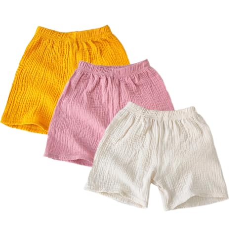 ACMEDE 3er Pack Kinder Jungen Mädchen Shorts Hotpants Baumwolle Freizeit Sommer Musselin Hosen 1-9 Jahre Einfarbige Baumwolle Schlafanzug Sommerhose Kurze Hosen 80/86/92/98/104/116/122/128/134 ACMEDE 3er Pack Kinder Jungen Mädchen Shorts Hotpants Baumwolle Freizeit Sommer Musselin Hosen 1-9 Jahre Einfarbige Baumwolle Schlafanzug Sommerhose Kurze Hosen 80/86/92/98/104/116/122/128/134 von ACMEDE