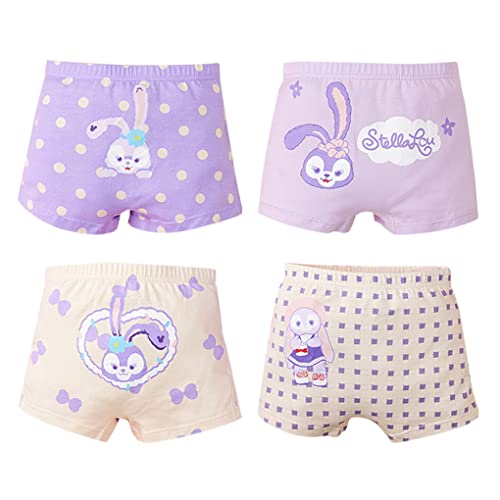 ACMEDE 6er Pack Unterhosen Baby Mädchen 86 98 104 Kinder Baumwollene Nettes Häschen Unterwäsche Pantys Boxershorts aus Baumwolle 114 128 134 146 Boyshort Höschen Größe 86-146, 1-8 Jahre von ACMEDE