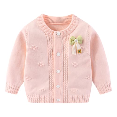 ACMEDE Baby Mädchen Strickjacke Baumwolle Cardigan 3 Monate-3 Jahre, Baby Cardigan Strickjacke mit süße Perlenschleife Jäckchen Strick-Pullover Baby Strickjacke Gr. 68/70/74/80/92/98/104 ACMEDE Baby Mädchen Strickjacke Baumwolle Cardigan 3 Monate-3 Jahre, Baby Cardigan Strickjacke mit süße Perlenschleife Jäckchen Strick-Pullover Baby Strickjacke Gr. 68/70/74/80/92/98/104 von ACMEDE