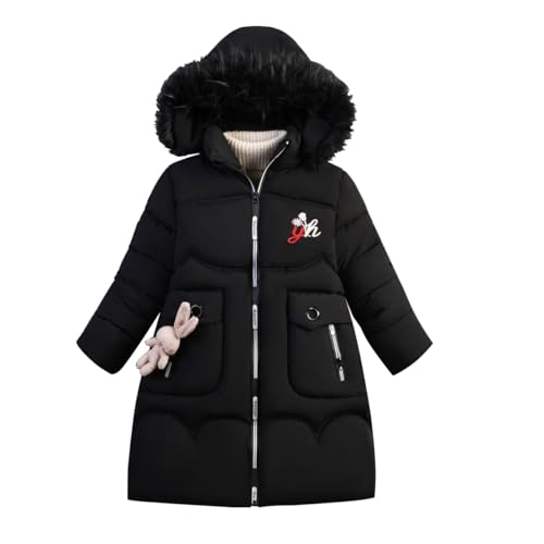ACMEDE Winterjacke Baby Mädchen 98/104/116 Warme Wintermantel mit Abnehmenbarer Fellkapuze Gr. 128/134/146/150 Kinder Lang Verdicken Parka Wintermantel mit süßen Puppen ACMEDE Winterjacke Baby Mädchen 98/104/116 Warme Wintermantel mit Abnehmenbarer Fellkapuze Gr. 128/134/146/150 Kinder Lang Verdicken Parka Wintermantel mit süßen Puppen von ACMEDE