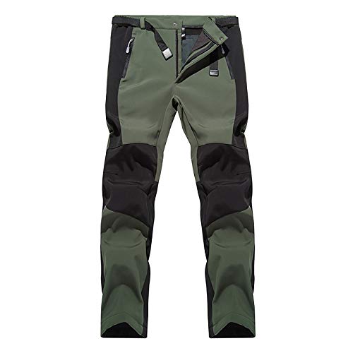 ACemt Skihose Herren Wasserdicht Schneehose Gefüttert Softshellhose Winter Lang Wanderhose Thermo Trekkinghose Verdickte Funktionshose Wasserabweisend Snowboardhose Warm Winterhose Thermohose von ACemt