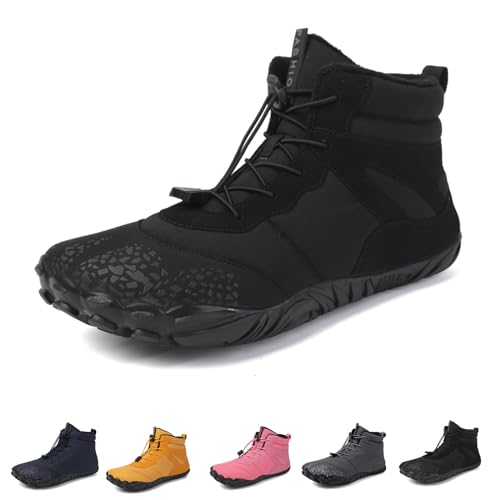 ACosySch Winterschuhe Herren Winterstiefel Wanderstiefel Trekking Winter Barfußschuhe Damen Stiefel Gefüttert Warm Rutschfeste Boot Größe 36-47 von ACosySch