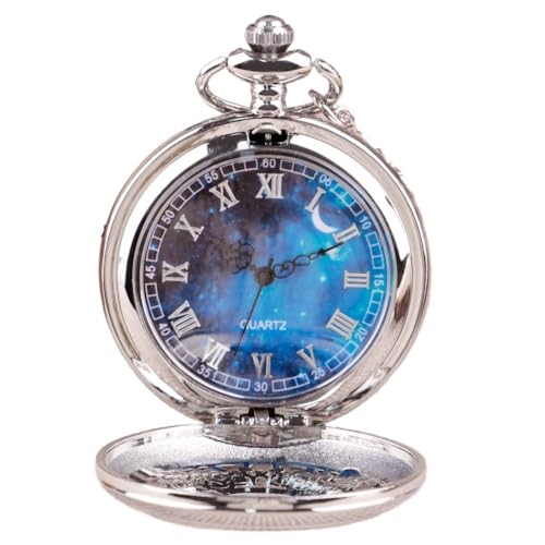 AD-BCrbgen 2-teiliges Steampunk-Taschenuhr-Set mit mechanischer Kette, Vintage-Uhr aus Messing mit Handaufzug for Herren, Weste-Uhr im antiken Stil und Anhänger-Zubehör-Set AD-BCrbgen 2-teiliges Steampunk-Taschenuhr-Set mit mechanischer Kette, Vintage-Uhr aus Messing mit Handaufzug for Herren, Weste-Uhr im antiken Stil und Anhänger-Zubehör-Set von AD-BCrbgen