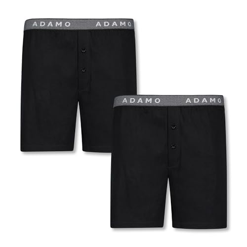 ADAMO Boxershorts im Doppelpack Serie 'Jonas' in Übergrößen 8-20 schwarz für Herren, Größe:20 von ADAMO