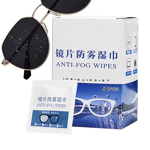 Linsentücher - 50 Stück vorbefeuchtete Brillenputztücher | Einzeln verpackte Kamera-Reinigungstücher für Schutzbrillen, Brillen, Badezimmerspiegel Adern von ADERN