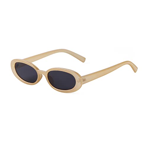ADEWU Oval Sonnenbrillen Damen Retro Herren 90er Vintage schmale Sonnenbrille für Reise Fahren ADEWU Oval Sonnenbrillen Damen Retro Herren 90er Vintage schmale Sonnenbrille für Reise Fahren von ADEWU