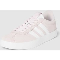 ADIDAS SPORTSWEAR Sneaker aus Leder mit Label-Print Modell 'COURT' in Pink, Größe 36 von ADIDAS SPORTSWEAR