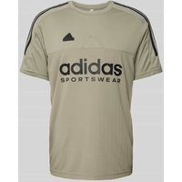 ADIDAS SPORTSWEAR T-Shirt mit Label-Print in Taupe, Größe XL von ADIDAS SPORTSWEAR