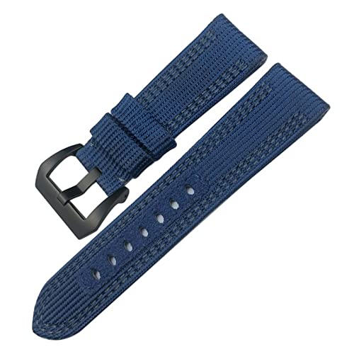 AEHON Panerai Tauchbares Armband aus Segeltuch, Leder, Sportuhrenarmband, 24 mm, 26 mm, Nylongewebe, Geschenkwerkzeuge, 24 mm, Achat von AEHON