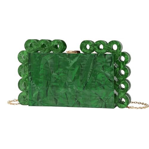 AEMALL Modetrend Marmor Kreis Abendtasche Damen Crossbody Umhängetasche Handytasche, grün, 23x5.3x13.5cm AEMALL Modetrend Marmor Kreis Abendtasche Damen Crossbody Umhängetasche Handytasche, grün, 23x5.3x13.5cm von AEMALL