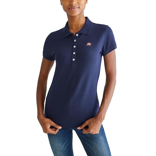 AEROPOSTALE Aero Solid A87 Poloshirt für Damen, Heritage Navy, X-Klein AEROPOSTALE Aero Solid A87 Poloshirt für Damen, Heritage Navy, X-Klein von AEROPOSTALE