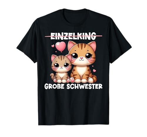 Große Schwester Katzenliebhaber Älteres Baby Geschwister T-Shirt Große Schwester Katzenliebhaber Älteres Baby Geschwister T-Shirt von Ältere Schwester in spe Süße Katze Neue Schwester