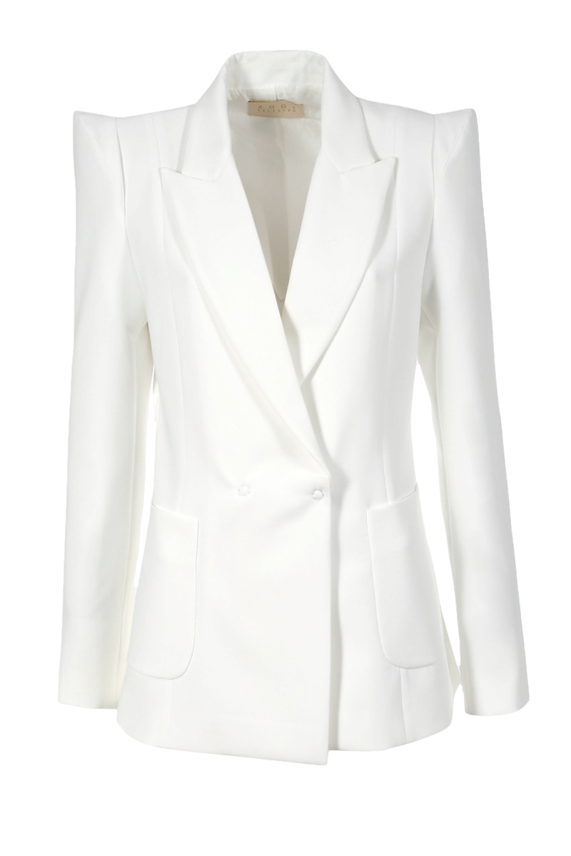 HALEWSKI | Blazer Samantha Cloud Dancer | Women's White Smoke Blazers HALEWSKI | Blazer Samantha Cloud Dancer | Women's White Smoke Blazers von HALEWSKI