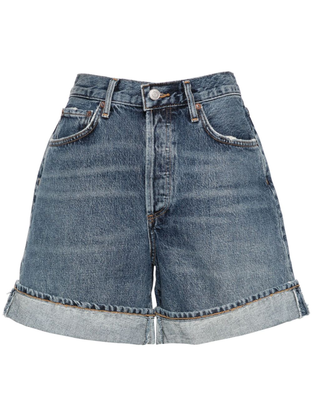 AGOLDE Dame Jeans-Shorts - Blau von AGOLDE