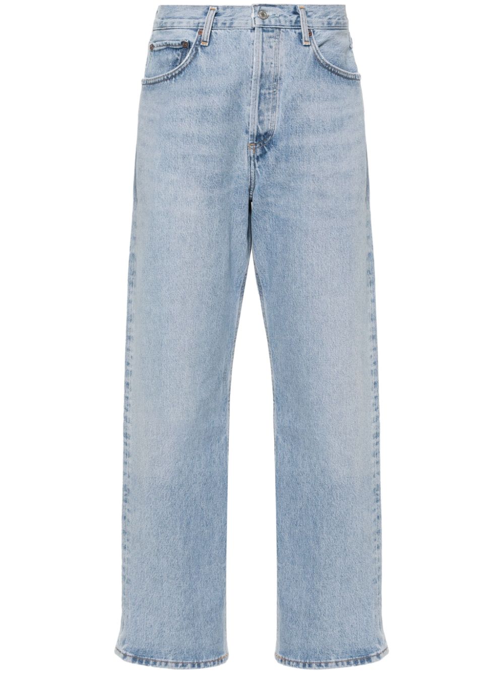 AGOLDE Tief sitzende Straight-Leg-Jeans - Blau von AGOLDE