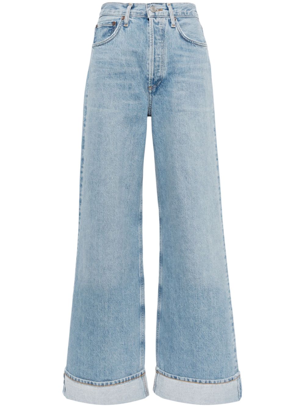 AGOLDE Weite Dame High-Rise-Jeans - Blau von AGOLDE