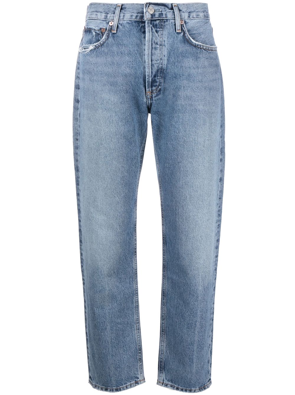 AGOLDE Gerade Cropped-Jeans - Blau von AGOLDE