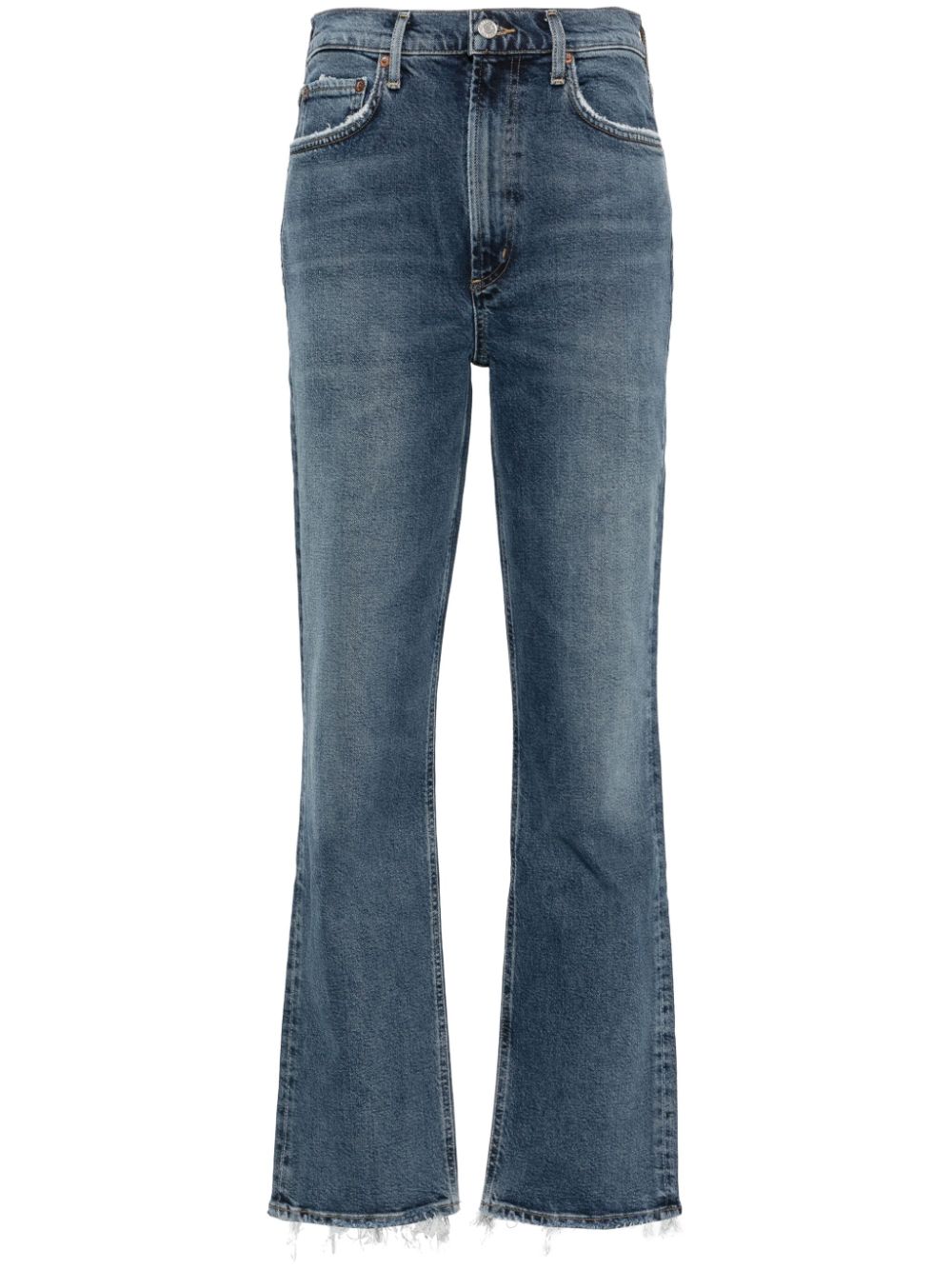 AGOLDE Röhrenjeans mit hohem Bund - Blau von AGOLDE