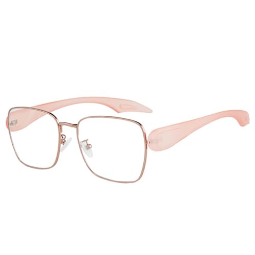 AGRIEVE Candy Color Square Damen Luxus Sonnenbrille Mode Klare Ozeangläser Sonnenbrillen UV400 Herren Punk Sonnenbrille,Rosa Klar,Einheitsgröße von AGRIEVE