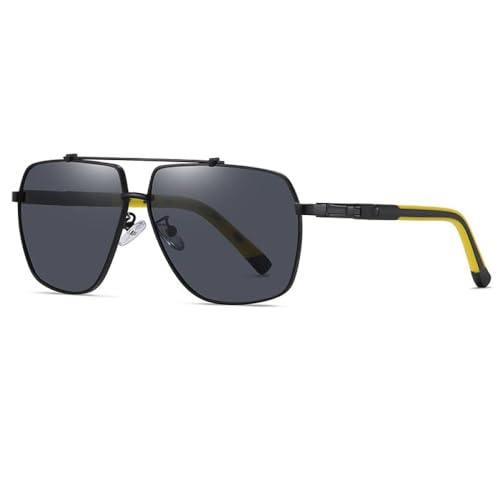 AGRIEVE Männer Sonnenbrille Frauen Sonnenbrille Quadratische Brillengestelle UV400 Fahren Angeln Schatten Schwimmen Strand Brillen, 6321Sandschwarz, Einheitsgröße von AGRIEVE