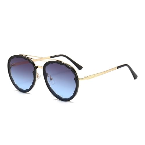 AGRIEVE Modische Sonnenbrillen für Damen und Herren, Luxus-Sonnenbrille für Damen, Vintage, Farbverlauf, UV400, Graublau, Einheitsgröße von AGRIEVE