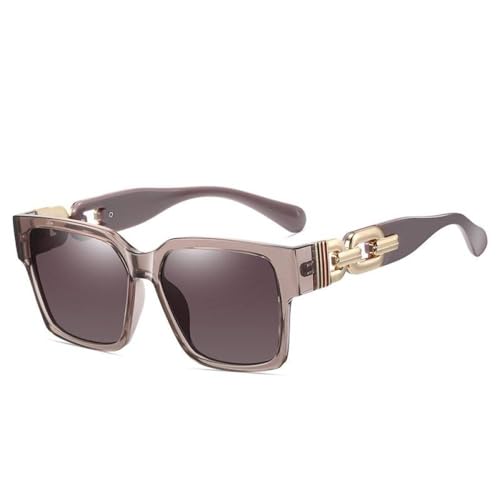 AGRIEVE Modische quadratische Sonnenbrille für Damen, Vintage, Retro, Punkte, übergroße Sonnenbrille für Herren, WTY075, Violett, Einheitsgröße von AGRIEVE