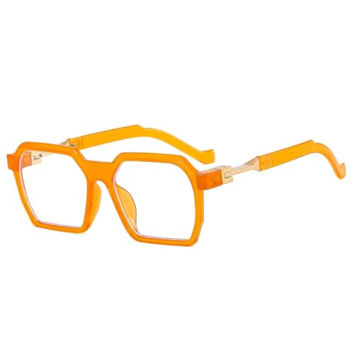 AGRIEVE Modische quadratische Sonnenbrille im Polygon-Design für Damen, Retro-Jelly-Farbtöne, UV400, trendige Sonnenbrille für Herren, Blau/Rosa, Einheitsgröße von AGRIEVE